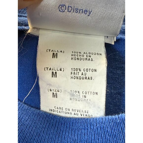 Disney Unisex Size Medium Blue Pullover Graphic T-Shirt - Picture 5 of 6